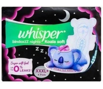 WHISPER BINDASS NIGHTS KOALA SOFT XXXL+ 8 PADS